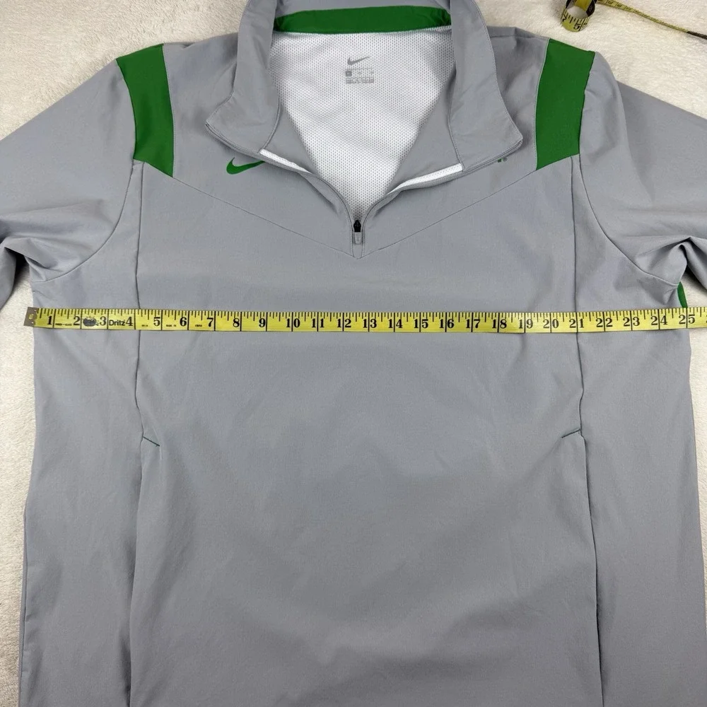 Oregon Ducks Grey Nike Football Sideline Lightweight Pullover Jacket Men's XL‎